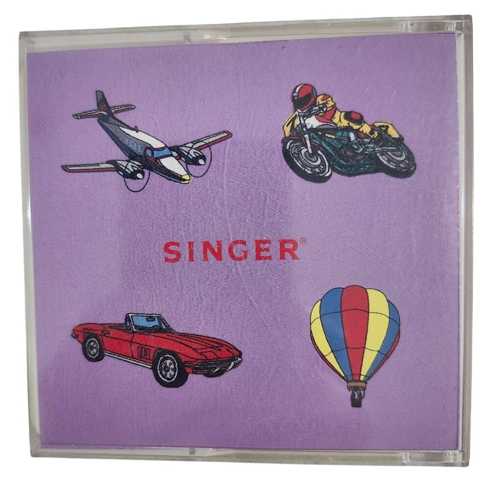 Vintage Singer Embroidery Memory Card No 1 Fonts Alphabets Quantum XL-100 XL-150